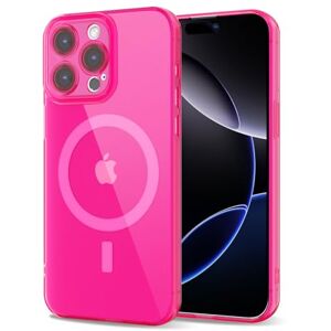 Svanove for iPhone 16 Pro MAX Case Clear Compatible with Magsafe Silicone, Bright Transparent Thin Magnetic mag Safe Case Cute, Girly Slim Hard Camera Cover Protection, Fluorescent Neon Hot Pink Svanove for iPhone 16 Pro MAX Case Clear Compatible with Magsafe Silicone, Bright Transparent Thin Magnetic mag Safe Case Cute, Girly Slim Hard Camera Cover Protection, Fluorescent Neon Hot Pink