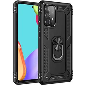 Dionsibei Carcasa de grado militar para Samsung Galaxy A52 360 con anillo giratorio de metal, soporte, armadura, resistente a los golpes, funda para teléfono Galaxy A52 5G/4G (negro) Dionsibei Carcasa de grado militar para Samsung Galaxy A52 360 con anillo giratorio de metal, soporte, armadura, resistente a los golpes, funda para teléfono Galaxy A52 5G/4G (negro)