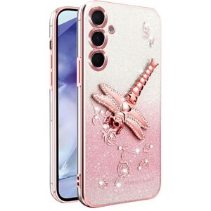 AireWiki Suave Funda para Samsung Galaxy A16 Funda de Silicona con Soporte Libélula Transparente Brillante Flores Cover para Mujeres Lujo Diamante Purpurina Protectora Case con Samsung A16 Carcasa (Rosa) AireWiki Suave Funda para Samsung Galaxy A16 Funda de Silicona con Soporte Libélula Transparente Brillante Flores Cover para Mujeres Lujo Diamante Purpurina Protectora Case con Samsung A16 Carcasa (Rosa)