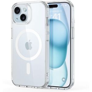 ESR Funda para iPhone 15, Compatible con MagSafe, protección de Grado Militar, Resistente al amarilleo, Resistente a los arañazos, Funda magnética para iPhone 15, Serie clásica, Transparente ESR Funda para iPhone 15, Compatible con MagSafe, protección de Grado Militar, Resistente al amarilleo, Resistente a los arañazos, Funda magnética para iPhone 15, Serie clásica, Transparente