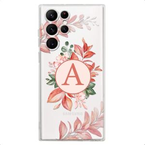 INSTACASE Funda para Samsung Galaxy S22 UItra Flor Personalizada con tu Inicial, Protector para Samsung Galaxy S22 UItra, Flores lindas rosas antigolpes, Carcasa a prueba de golpes INSTACASE Funda para Samsung Galaxy S22 UItra Flor Personalizada con tu Inicial, Protector para Samsung Galaxy S22 UItra, Flores lindas rosas antigolpes, Carcasa a prueba de golpes