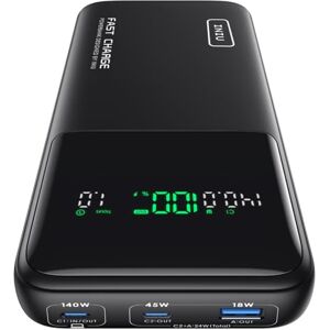 INIU Power Bank, 27000mAh 140W Bateria Externa Carga Rapida, Bateria Portatil PD3.1 Powerbank USB C Input & Output Compatible con MacBook Pro Steam Deck iPhone 16 15 14 13 12 Pro MAX Mini Plus iPad INIU Power Bank, 27000mAh 140W Bateria Externa Carga Rapida, Bateria Portatil PD3.1 Powerbank USB C Input & Output Compatible con MacBook Pro Steam Deck iPhone 16 15 14 13 12 Pro MAX Mini Plus iPad