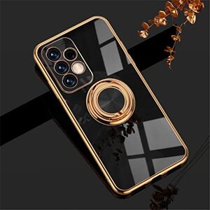 Samo2R Funda para Galaxy A52s con Soporte de Anillo Giratorio Magnetico Carcasa para Galaxy A52 de Silicona Suave Uso Rudo Caso Lujo Enchapado Case Funda para Galaxy A52s/Galaxy A52 4G/5G (Negro) Samo2R Funda para Galaxy A52s con Soporte de Anillo Giratorio Magnetico Carcasa para Galaxy A52 de Silicona Suave Uso Rudo Caso Lujo Enchapado Case Funda para Galaxy A52s/Galaxy A52 4G/5G (Negro)