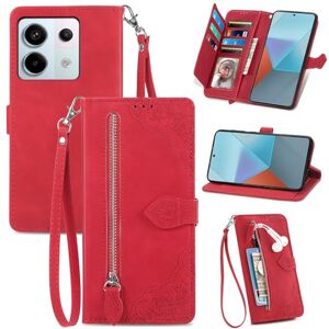 glvz Funda para Redmi Note 13 Pro 5G -Tipo Cartera Funda Capacidad Extra Grande Protector de Billetera Flip Stand Dual Card Slot Case (Rojo) glvz Funda para Redmi Note 13 Pro 5G -Tipo Cartera Funda Capacidad Extra Grande Protector de Billetera Flip Stand Dual Card Slot Case (Rojo)