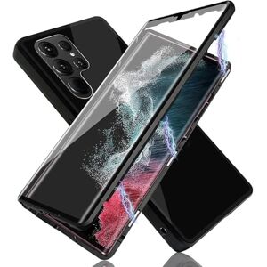 BROIEEN Magnetic Tempered Glass Double-Sided Phone Case For Samsung, 360°Full Body Protection Tempered Glass Privacy Protective Cover,Screen Protector Double Sided Tempered Glass (S21,Black) BROIEEN Magnetic Tempered Glass Double-Sided Phone Case For Samsung, 360°Full Body Protection Tempered Glass Privacy Protective Cover,Screen Protector Double Sided Tempered Glass (S21,Black)