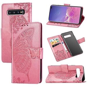 glvz Fundas Compatible con Samsung Galaxy S10 Plus Tipo Cartera Funda Capacidad Grande,Soporte,Carcasa Billetera con Tirón y Ranura de Tarjetas para Samsung Galaxy S10 Plus (Rosa) glvz Fundas Compatible con Samsung Galaxy S10 Plus Tipo Cartera Funda Capacidad Grande,Soporte,Carcasa Billetera con Tirón y Ranura de Tarjetas para Samsung Galaxy S10 Plus (Rosa)