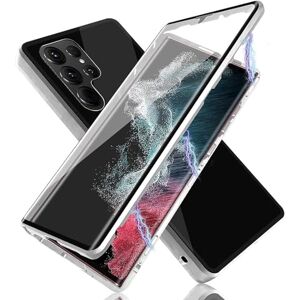 BROIEEN Magnetic Tempered Glass Double-Sided Phone Case For Samsung, 360°Full Body Protection Tempered Glass Privacy Protective Cover,Screen Protector Double Sided Tempered Glass (S23plus,Silver) BROIEEN Magnetic Tempered Glass Double-Sided Phone Case For Samsung, 360°Full Body Protection Tempered Glass Privacy Protective Cover,Screen Protector Double Sided Tempered Glass (S23plus,Silver)