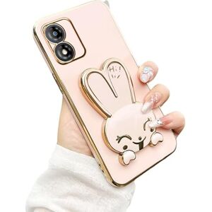 AireWiki Silicona Funda para Motorola E13 Case, con Soporte de Conejo Oculto Suave Lindas Carcasa para Mujeres Lujo Plating a Prueba de Golpes Protectora Cover Compatible con Motorola E13 Funda (Rosa) AireWiki Silicona Funda para Motorola E13 Case, con Soporte de Conejo Oculto Suave Lindas Carcasa para Mujeres Lujo Plating a Prueba de Golpes Protectora Cover Compatible con Motorola E13 Funda (Rosa)
