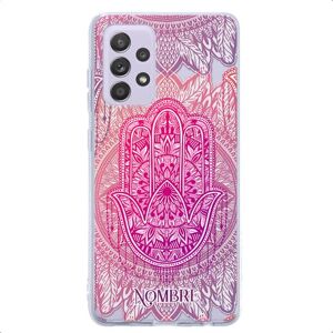 INSTACASE Funda Compatible con Galaxy A52 Personalizada con Tu Nombre Hamsa Rosa, Protector Compatible con Galaxy A52 Personalizado, Case Mano de Fatima Antigolpes TPU INSTACASE Funda Compatible con Galaxy A52 Personalizada con Tu Nombre Hamsa Rosa, Protector Compatible con Galaxy A52 Personalizado, Case Mano de Fatima Antigolpes TPU
