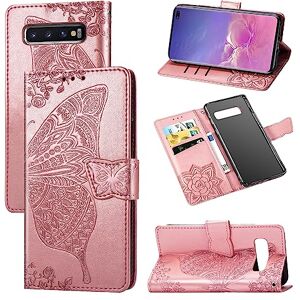 glvz Fundas Compatible con Samsung Galaxy S10 Plus Tipo Cartera Funda Capacidad Grande,Soporte,Carcasa Billetera con Tirón y Ranura de Tarjetas para Samsung Galaxy S10 Plus (Oro Rosa) glvz Fundas Compatible con Samsung Galaxy S10 Plus Tipo Cartera Funda Capacidad Grande,Soporte,Carcasa Billetera con Tirón y Ranura de Tarjetas para Samsung Galaxy S10 Plus (Oro Rosa)