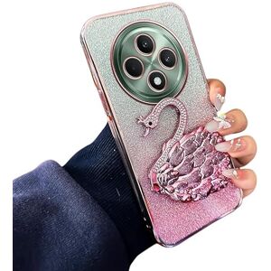 ZAOZYITON Funda para OPPO Reno 12 F 5G con Plegable Cisne Soporte, Carcasa Caso Transparente Silicona Brillos Purpurina Líquida TPU Suave Protectora Prueba de Golpes Compatible con OPPO Reno 12 F 5G (B) ZAOZYITON Funda para OPPO Reno 12 F 5G con Plegable Cisne Soporte, Carcasa Caso Transparente Silicona Brillos Purpurina Líquida TPU Suave Protectora Prueba de Golpes Compatible con OPPO Reno 12 F 5G (B)