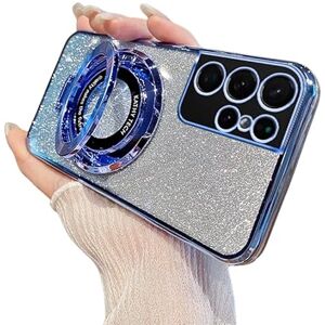 THAELY Magnético Funda para Samsung Galaxy S21 Ultra Funda con Purpurina Brillante con Diamantes de imitación con Anillo Ring Teléfono Móvil Cover Compatible con Samsung Galaxy S21 Ultra (B) THAELY Magnético Funda para Samsung Galaxy S21 Ultra Funda con Purpurina Brillante con Diamantes de imitación con Anillo Ring Teléfono Móvil Cover Compatible con Samsung Galaxy S21 Ultra (B)