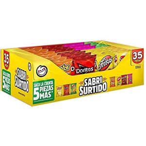 Sabritas Sabrisurtido Sabores Surtidos Botana 1,460 g, Pack de 35 Sabritas Sabrisurtido Sabores Surtidos Botana 1,460 g, Pack de 35