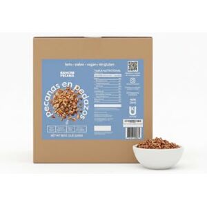 Rancho Pecana Pedacería de Nuez Natural de 2.270 kilogramos, Nueces Selectas 100% Naturales, Libre de Gluten, sin GMO, Botana Vegana, Kosher, Keto, 10 gramos de Proteína por cada 100 Gramos, Bolsa resellable Rancho Pecana Pedacería de Nuez Natural de 2.270 kilogramos, Nueces Selectas 100% Naturales, Libre de Gluten, sin GMO, Botana Vegana, Kosher, Keto, 10 gramos de Proteína por cada 100 Gramos, Bolsa resellable