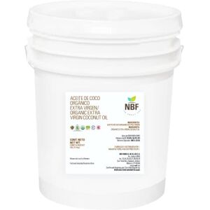 NBF NATURA BIO FOODS NBF Aceite de Coco Orgánico Extra Virgen 19L Prensado en Frío, Ideal para Cocinar, Hornear y Freír Apto para Dietas Veganas, Keto y Paleo Orgánico, Sin Gluten, Kosher Certificado NBF NATURA BIO FOODS NBF Aceite de Coco Orgánico Extra Virgen 19L Prensado en Frío, Ideal para Cocinar, Hornear y Freír Apto para Dietas Veganas, Keto y Paleo Orgánico, Sin Gluten, Kosher Certificado