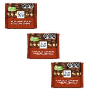 Ritter Sport Chocolate con Avellanas Enteras, Delicioso chocolate hecho en Alemania, Paquete de 3 barras de 100g cada una Satisfacción garantizada con avellanas crujientes y un sabor inigualable. Ritter Sport Chocolate con Avellanas Enteras, Delicioso chocolate hecho en Alemania, Paquete de 3 barras de 100g cada una Satisfacción garantizada con avellanas crujientes y un sabor inigualable.