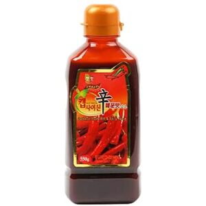 CHEON MAT Korean Food_Chungwoo_Capsaicina salsa 550 g_apósito picante caliente para comida coreana regalos de Navidad CHEON MAT Korean Food_Chungwoo_Capsaicina salsa 550 g_apósito picante caliente para comida coreana regalos de Navidad
