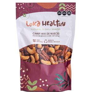 Loka Healthy Cinny Mix Delicioso Mix de Nueces y Chispas de Chocolate con un toque de Canela Contenido 250 gramos Loka Healthy Cinny Mix Delicioso Mix de Nueces y Chispas de Chocolate con un toque de Canela Contenido 250 gramos