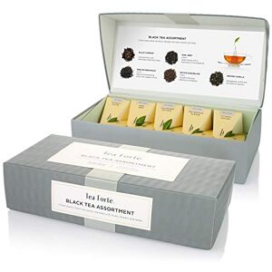 Tea Forte Petite Caja de té con 10 infusores de té hechos a mano con forma de pirámide Tea Forte Petite Caja de té con 10 infusores de té hechos a mano con forma de pirámide
