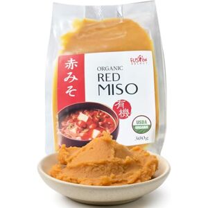 Fusion Select Pasta Orgánica De Miso Rojo Hecho De Frijol De Soja Fermentado Y Arroz Salado Condimento Japonés Para Cocinar Sopa Base, Caldo, Estofado, Aderezo Para Ensaladas, Salsa, Ado Fusion Select Pasta Orgánica De Miso Rojo Hecho De Frijol De Soja Fermentado Y Arroz Salado Condimento Japonés Para Cocinar Sopa Base, Caldo, Estofado, Aderezo Para Ensaladas, Salsa, Ado