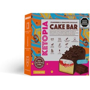 Ketopia 4 PAQUETES STRAWBERRY JAM & CREAM CAKE BAR CUBIERTO DE CHOCOLATE KETO TIPO GANSITO PASTEL RELLENO DE MERMELADA DE FRESA NATURAL SIN AZÚCAR SIN LÁCTEOS Ketopia 4 PAQUETES STRAWBERRY JAM & CREAM CAKE BAR CUBIERTO DE CHOCOLATE KETO TIPO GANSITO PASTEL RELLENO DE MERMELADA DE FRESA NATURAL SIN AZÚCAR SIN LÁCTEOS