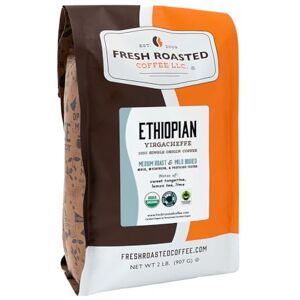 FRESH ROASTED COFFEE LLC FRESHROASTEDCOFFEE.COM Etíope Yirgacheffe Oromia OFT Café, grano entero, café recién tostado LLC FRESH ROASTED COFFEE LLC FRESHROASTEDCOFFEE.COM Etíope Yirgacheffe Oromia OFT Café, grano entero, café recién tostado LLC