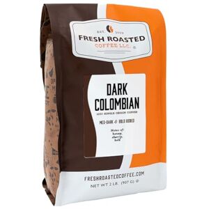 FRESH ROASTED COFFEE LLC FRESHROASTEDCOFFEE.COM Café Supremo colombiano oscuro, grano entero, café recién tostado LLC FRESH ROASTED COFFEE LLC FRESHROASTEDCOFFEE.COM Café Supremo colombiano oscuro, grano entero, café recién tostado LLC