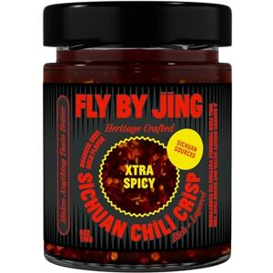 FLYBYJING FLY BY JING XTRA Chile crujiente picante, aceite de chile gourmet totalmente natural con pimientos Sichuan y especias saladas, bueno en todo, vegano y sin gluten, chiles extra calientes con crujiente, 6 onzas, paquete de 1 FLYBYJING FLY BY JING XTRA Chile crujiente picante, aceite de chile gourmet totalmente natural con pimientos Sichuan y especias saladas, bueno en todo, vegano y sin gluten, chiles extra calientes con crujiente, 6 onzas, paquete de 1