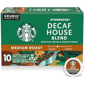 Starbucks Coffee Company Decaf House Blend K-Cups, 10 oz Starbucks Coffee Company Decaf House Blend K-Cups, 10 oz
