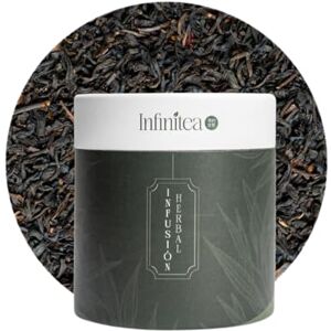 Infinitea Té Negro con Lychee Puro 50 g   Orgánico   para Enfoque y Energía   Black Tea Infinitea Té Negro con Lychee Puro 50 g   Orgánico   para Enfoque y Energía   Black Tea