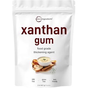 Micro Ingredients Xanthan Gum Powder 2lb Premium Food Grade for Cooking, Keto Baking, Thickening Soups & Sauces, Dressings, Vegan Friendly, Non-GMO, Gluten Free Micro Ingredients Xanthan Gum Powder 2lb Premium Food Grade for Cooking, Keto Baking, Thickening Soups & Sauces, Dressings, Vegan Friendly, Non-GMO, Gluten Free