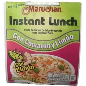 Maruchan Sopa Instantánea de Camarón y Limón, 768 g, 12 piezas de 64 g Maruchan Sopa Instantánea de Camarón y Limón, 768 g, 12 piezas de 64 g
