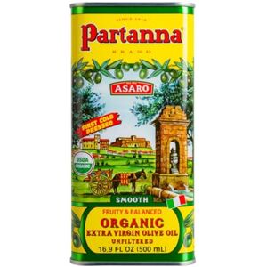 Partanna Aceite de Oliva Virgen Extra Sin Filtrar, Orgánico, Suave Y Gourmet, Usda, Lata de 12 Latas de 500 Ml Partanna Aceite de Oliva Virgen Extra Sin Filtrar, Orgánico, Suave Y Gourmet, Usda, Lata de 12 Latas de 500 Ml