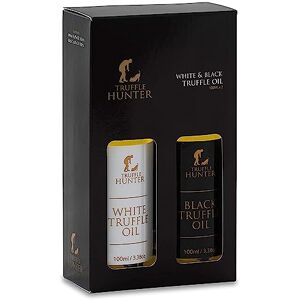 TruffleHunter Juego de regalo de aceite de trufa blanco y negro (2 x 3.3 onzas) – condimento de aceite de oliva guarnición gourmet alimento ensalada aderezo – vegano Kosher sin gluten vegetariano TruffleHunter Juego de regalo de aceite de trufa blanco y negro (2 x 3.3 onzas) – condimento de aceite de oliva guarnición gourmet alimento ensalada aderezo – vegano Kosher sin gluten vegetariano