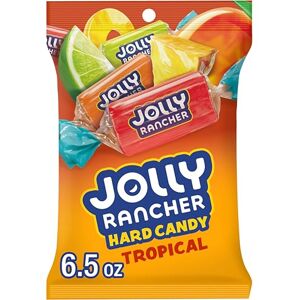 Jolly Rancher Bolsa de caramelos duros con sabor a frutas tropicales, 6,5 oz 6,5 onzas (paquete de 1) Surtido Jolly Rancher Bolsa de caramelos duros con sabor a frutas tropicales, 6,5 oz 6,5 onzas (paquete de 1) Surtido