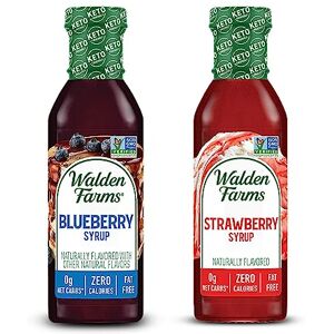 Walden Farms Paquete variado de jarabes, 12 onzas, 0 g de carbohidratos netos, apto para ceto, sin lácteos, sin gluten, sin azúcar, sabor dulce y delicioso para panqueques, gofres, tostadas francesas, arándanos y jarabe de fresa Walden Farms Paquete variado de jarabes, 12 onzas, 0 g de carbohidratos netos, apto para ceto, sin lácteos, sin gluten, sin azúcar, sabor dulce y delicioso para panqueques, gofres, tostadas francesas, arándanos y jarabe de fresa