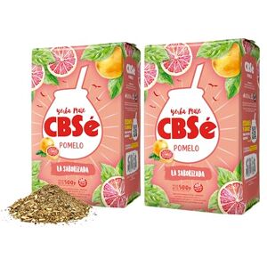 CBSe YERBA MATE GRAPEFRUIT FLAVOR SABOR POMELO 500 GR/1.1 LB (2 PACK) CBSe YERBA MATE GRAPEFRUIT FLAVOR SABOR POMELO 500 GR/1.1 LB (2 PACK)