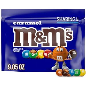M&M's Chocolate con Leche y Caramelo, Bolsa de dulces a granel resellable, Sharing Size, 9.05 oz (256.6 g) M&M's Chocolate con Leche y Caramelo, Bolsa de dulces a granel resellable, Sharing Size, 9.05 oz (256.6 g)