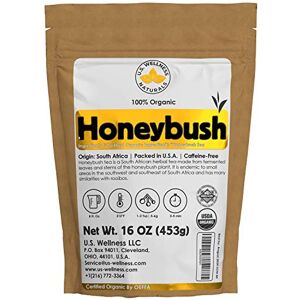 U.S. Wellness Naturals Honeybush Tea 1LB (16Oz) 100% CERTIFIED Organic (USDA seal) Honeybush Loose Leaf Tea South African (200+ CUPS) Non-GMO Keto Friendly U.S. Wellness Naturals Honeybush Tea 1LB (16Oz) 100% CERTIFIED Organic (USDA seal) Honeybush Loose Leaf Tea South African (200+ CUPS) Non-GMO Keto Friendly