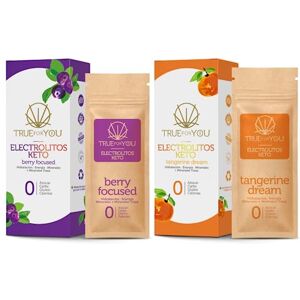 True For You Electrolitos sin Azúcar, Hidratación en Polvo, Fórmula Premium con Minerales Escenciales y Minerales Traza. Keto, Paleo y Vegano, Paquete de 7 Sobres, Cada uno con 1 Porcion de 6.5 Gramos. (Frutos/Mandarina, 2Pack) True For You Electrolitos sin Azúcar, Hidratación en Polvo, Fórmula Premium con Minerales Escenciales y Minerales Traza. Keto, Paleo y Vegano, Paquete de 7 Sobres, Cada uno con 1 Porcion de 6.5 Gramos. (Frutos/Mandarina, 2Pack)
