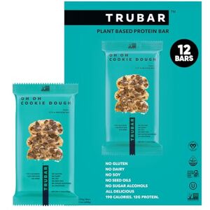 Trubar TRUWOMEN Plant Fueled Protein Bars, Oh Oh Cookie Dough (12 Count) Non-GMO, Vegan, Gluten Free, Kosher, Soy Free, Dairy Free, Healthy Snack Bar, Natural Ingredients 12g Protein Trubar TRUWOMEN Plant Fueled Protein Bars, Oh Oh Cookie Dough (12 Count) Non-GMO, Vegan, Gluten Free, Kosher, Soy Free, Dairy Free, Healthy Snack Bar, Natural Ingredients 12g Protein