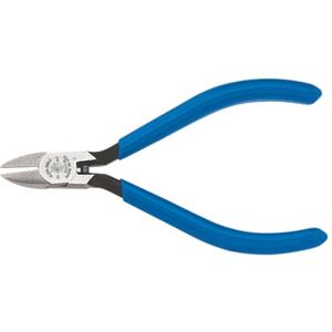 KLEIN TOOLS D257-4C Diag.-Cutting Pliers, Midget, Std. Nose, 4-3/16", coil spring KLEIN TOOLS D257-4C Diag.-Cutting Pliers, Midget, Std. Nose, 4-3/16", coil spring