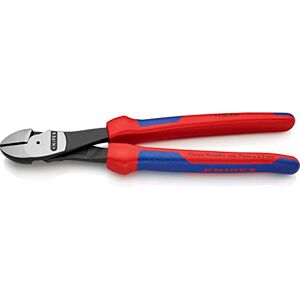 KNIPEX 74 02 250 SB Alicate de Corte Diagonal Tipo Extra Fuerte Atramentado con Fundas en Dos Componentes, 250 mm, color negro KNIPEX 74 02 250 SB Alicate de Corte Diagonal Tipo Extra Fuerte Atramentado con Fundas en Dos Componentes, 250 mm, color negro