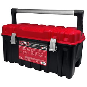 Urrea CPU26AR Caja portaherramientas plástica con broches metálicos, charola y tapa roja 26" x 10" x 10 Urrea CPU26AR Caja portaherramientas plástica con broches metálicos, charola y tapa roja 26" x 10" x 10