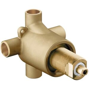 Moen 3360 Válvula de transferencia de ducha de tres funciones de latón comercial, conexiones CC estándar de 1/2 pulgada Moen 3360 Válvula de transferencia de ducha de tres funciones de latón comercial, conexiones CC estándar de 1/2 pulgada