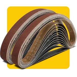 TPmax Correa de lijado de grano 80 de 1/2 x 18 pulgadas, correa de lijado de óxido de aluminio de alta calidad, papel de lija de alta calidad, paquete de 24 TPmax Correa de lijado de grano 80 de 1/2 x 18 pulgadas, correa de lijado de óxido de aluminio de alta calidad, papel de lija de alta calidad, paquete de 24
