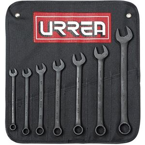 Urrea 1200HB Juego de llaves combinadas fosfatizadas en pulgadas, 12 puntas, 7 piezas Urrea 1200HB Juego de llaves combinadas fosfatizadas en pulgadas, 12 puntas, 7 piezas
