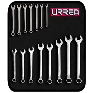 Urrea 1200FM Juego de 15 Llaves Combinadas Pulido Espejo 12 Puntas Métricas Urrea 1200FM Juego de 15 Llaves Combinadas Pulido Espejo 12 Puntas Métricas