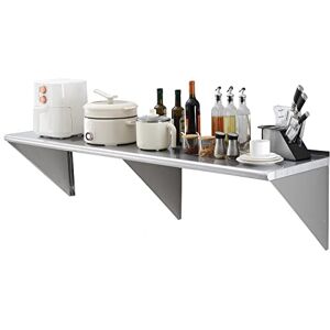 VEVOR Estantería Flotante montada en la Pared con Soportes, estantes comerciales, Estante de Almacenamiento Resistente para Restaurante, Cocina, Bar, hogar y Hotel VEVOR Estantería Flotante montada en la Pared con Soportes, estantes comerciales, Estante de Almacenamiento Resistente para Restaurante, Cocina, Bar, hogar y Hotel