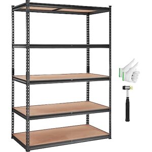 VEVOR Estantería de Almacenamiento, estantes de Almacenamiento Ajustables de 5 Niveles, 48 Pulgadas de Largo x 24 Pulgadas de Ancho x 72 Pulgadas de Alto, estantes de Metal para Cocina, baño, VEVOR Estantería de Almacenamiento, estantes de Almacenamiento Ajustables de 5 Niveles, 48 Pulgadas de Largo x 24 Pulgadas de Ancho x 72 Pulgadas de Alto, estantes de Metal para Cocina, baño,
